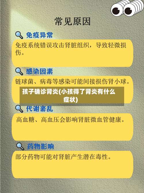 孩子确诊肾炎(小孩得了肾炎有什么症状)-第2张图片