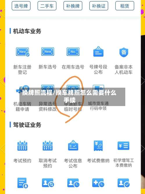 换牌照流程/换车牌照怎么需要什么手续