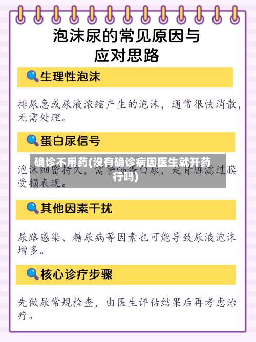 确诊不用药(没有确诊病因医生就开药行吗)-第3张图片