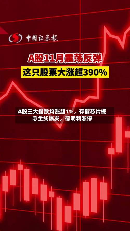 A股三大指数均涨超1%	，存储芯片概念全线爆发，德明利涨停-第2张图片
