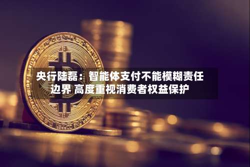 央行陆磊：智能体支付不能模糊责任边界 高度重视消费者权益保护