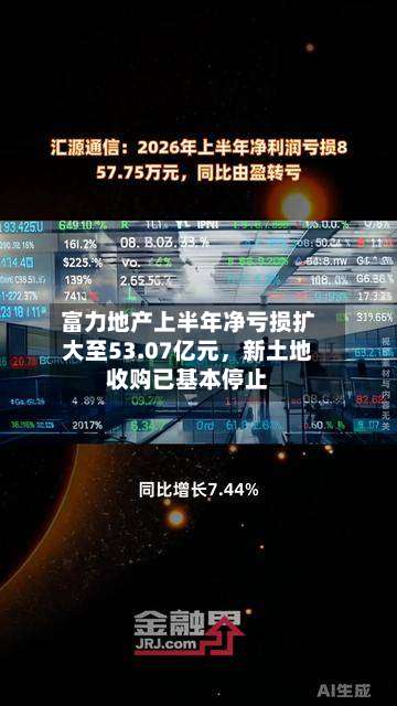富力地产上半年净亏损扩大至53.07亿元	，新土地收购已基本停止-第3张图片