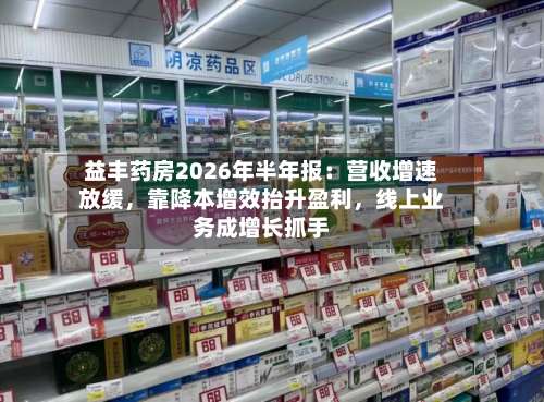 益丰药房2026年半年报：营收增速放缓，靠降本增效抬升盈利，线上业务成增长抓手-第3张图片