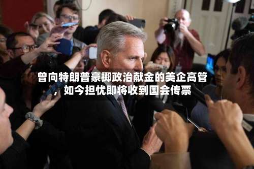 曾向特朗普豪掷政治献金的美企高管，如今担忧即将收到国会传票-第2张图片