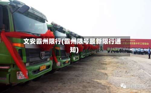 文安霸州限行(霸州限号最新限行通知)-第2张图片