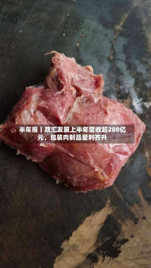 半年报丨双汇发展上半年营收超280亿元	，包装肉制品量利齐升-第3张图片