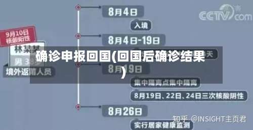 确诊申报回国(回国后确诊结果)