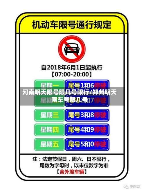 河南明天限号限几号限行/郑州明天限车号限几号-第2张图片