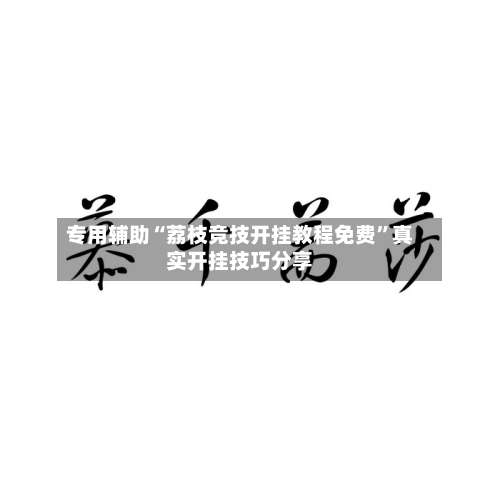 专用辅助“荔枝竞技开挂教程免费	”真实开挂技巧分享-第2张图片
