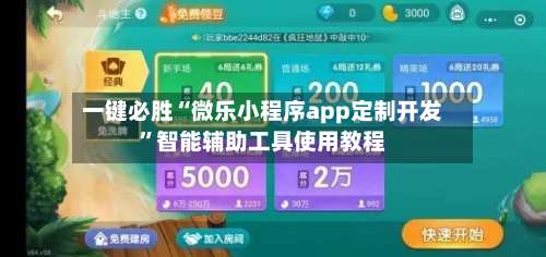 一键必胜“微乐小程序app定制开发”智能辅助工具使用教程-第3张图片