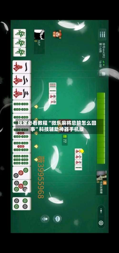 玩家必看教程“微乐麻将总输怎么回事	”科技辅助神器手机版-第2张图片