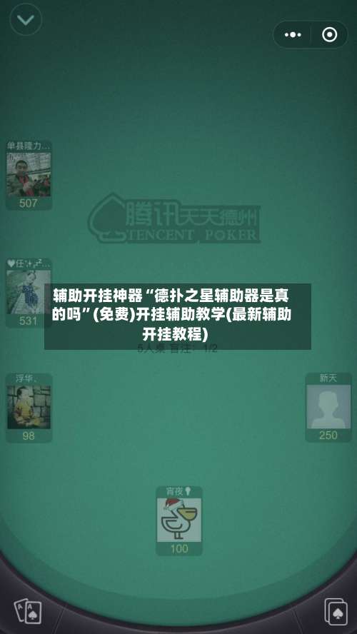 辅助开挂神器“德扑之星辅助器是真的吗”(免费)开挂辅助教学(最新辅助开挂教程)-第2张图片