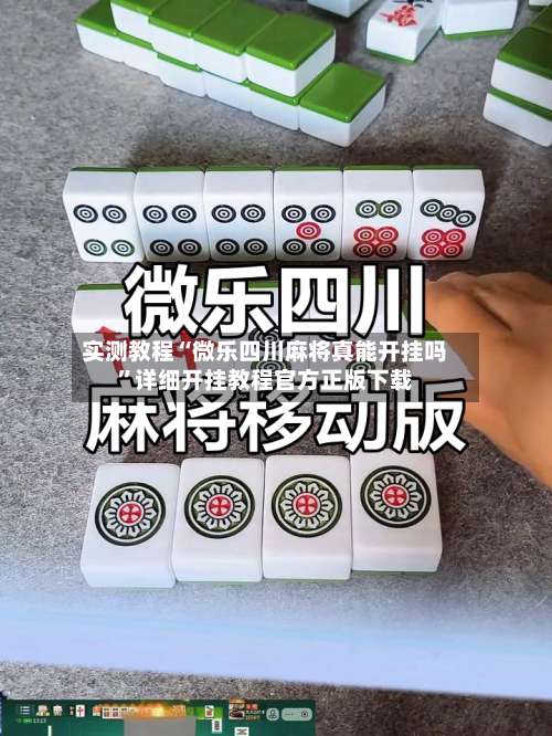 实测教程“微乐四川麻将真能开挂吗”详细开挂教程官方正版下载