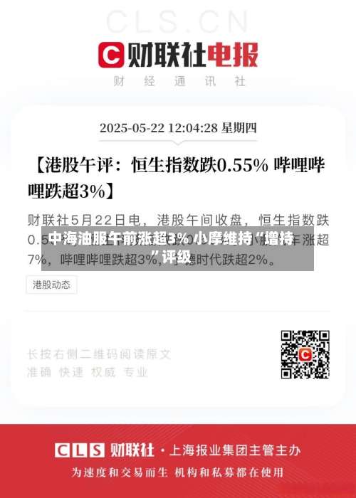 中海油服午前涨超3% 小摩维持“增持	”评级-第3张图片