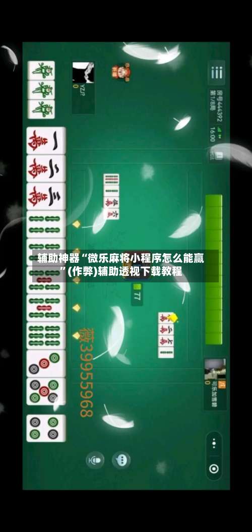 辅助神器“微乐麻将小程序怎么能赢	”(作弊)辅助透视下载教程-第2张图片