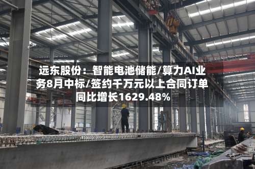 远东股份：智能电池储能/算力AI业务8月中标/签约千万元以上合同订单同比增长1629.48%-第3张图片